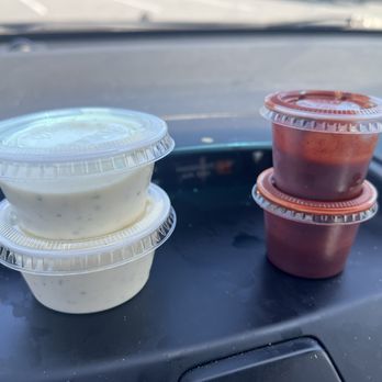 Halal Food 2 Go - The house sauces - Food Trucks Near Me