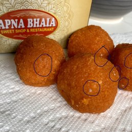Spoiled food with white spots Spoiled food with white spots