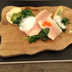 Restaurant Murtal G'schlößl - Gedämpfte Bachforelle mit zweierlei Spinat und ein wenig weißem Polenta.