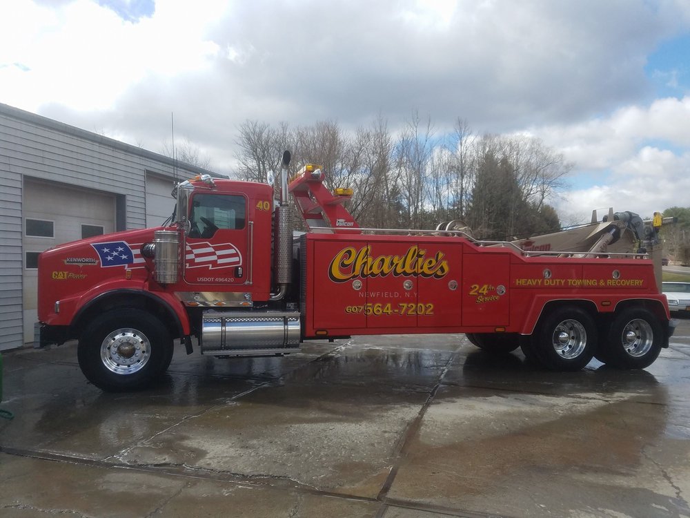 CHARLIE’S TOWING Updated September 2024 1941 Elmira Rd, Newfield