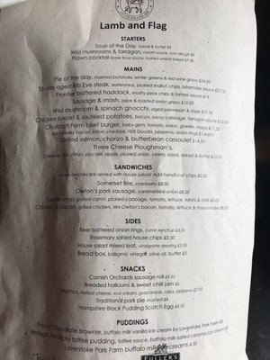 Menu photo 5 Lamb & Flag London, XGL Menu photo 5 Lamb & Flag London, XGL