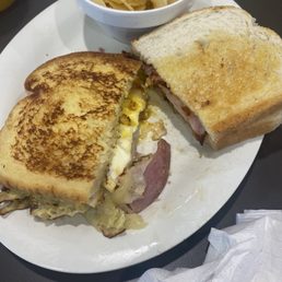Melty Cristo half and Turkey Apple Melt with Chips Melty Cristo half and Turkey Apple Melt with Chips