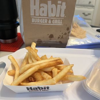 Habit Burger & Grill - Finished four onion rings and leftover fries I didn't order. - Burgers Near Me - Vacaville, California Habit Burger & Grill - Finished four onion rings and leftover fries I didn't order. - Burgers Near Me - Vacaville, California