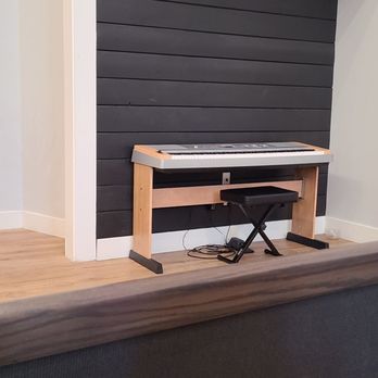 Heritage-Dilday Funeral Home - Piano and TV area - Funeral Services & Cemeteries Near Me - Huntington Beach, California