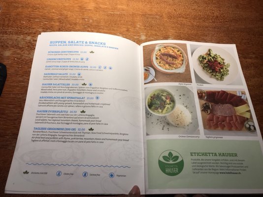 Menu photo 6 Hauser St. Moritz, GR