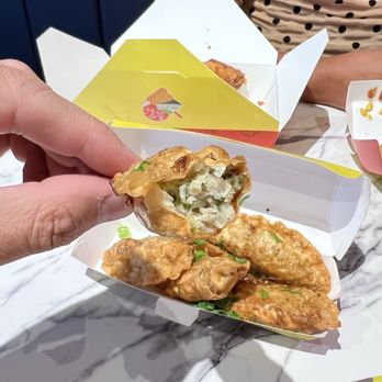 K-Pocha - Fried pork mandu dumplings - Hot Dogs Near Me - Holland, Michigan