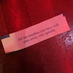China Jade Restaurant - It seems I got an ancient Chinese death threat. Haha