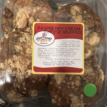 Great Harvest Bread - Raspberry cream cheese muffins - Sandwiches Near Me - Draper, Utah