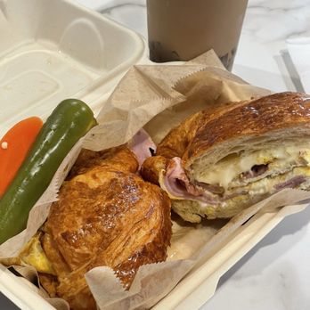 DC Cafe Donuts - 13. Ham, Eggs and Cheese Croissant - Donuts Near Me - Reseda, California