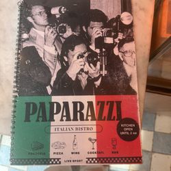 Paparazzi Bar - Menu