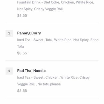 Bangkok Thai - Notice that the subtotal is almost $30 more than the sum of the items and then we had an increase service fee because of that too! - Thai Near Me - Raleigh, North Carolina Bangkok Thai - Notice that the subtotal is almost $30 more than the sum of the items and then we had an increase service fee because of that too! - Thai Near Me - Raleigh, North Carolina