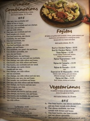 Menu photo 6 El Manzanillo Mexican Restaurant Murphy, NC