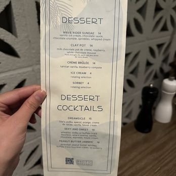 Pacific Hideaway - Dessert Menu (September 2025) - New American Near Me - Huntington Beach, California Pacific Hideaway - Dessert Menu (September 2025) - New American Near Me - Huntington Beach, California