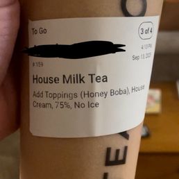 A drink that was supposed to have boba in it, and doesn't, because two employees were arguing instead of making drinks correctly A drink that was supposed to have boba in it, and doesn't, because two employees were arguing instead of making drinks correctly