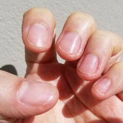 Vip Nails - Emily took care of all my overgrown cuticles and buffed in a nice shine