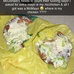 My chickenless mcChicken My chickenless mcChicken