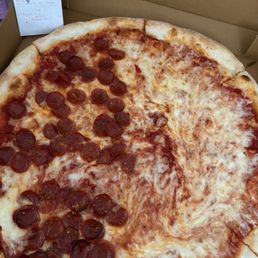 Not sure why they keep giving half pepperoni pies when you ask for whole... Odd.. Very ODD... Not sure why they keep giving half pepperoni pies when you ask for whole... Odd.. Very ODD...