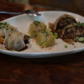 Lucky Belly - Dumplings Sampler - Bars Near Me - Honolulu, Hawaii Lucky Belly - Dumplings Sampler - Bars Near Me - Honolulu, Hawaii