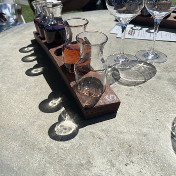 Rideau Vineyard - Love that all the pours are given all at once-very chill and relaxed setting - Wine Tasting Room Near Me - Solvang, California Rideau Vineyard - Love that all the pours are given all at once-very chill and relaxed setting - Wine Tasting Room Near Me - Solvang, California