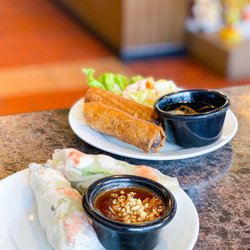 Pho One - A2. Egg Rolls, A1. Spring Rolls