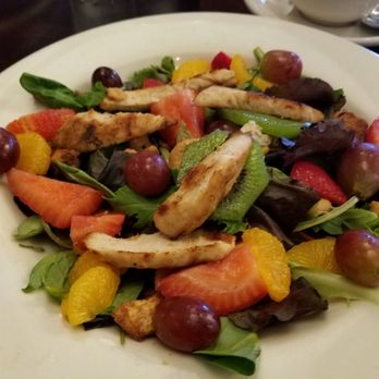 Grinders Above & Beyond - Key West Salad, small size with added 1/2 grilled chicken breast. I ordered their fresh hot bacon dressing. - Desserts Near Me - Hartville, Ohio Grinders Above & Beyond - Key West Salad, small size with added 1/2 grilled chicken breast. I ordered their fresh hot bacon dressing. - Desserts Near Me - Hartville, Ohio