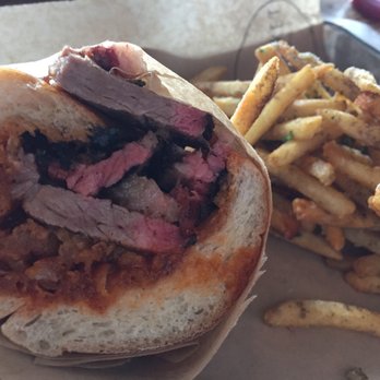 LA Brisket - The 710 and truffle fries!! - Sandwiches Near Me - Artesia, California
