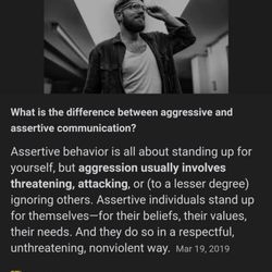HonorHealth Medical Group - North Phoenix - Primary Care - A fantastic breakdown of the difference between "Aggressive" & "Assertive".