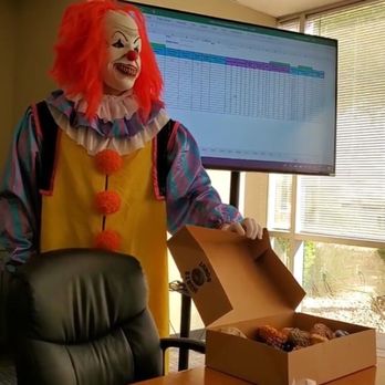 Hurts Donut - There is the clown that terrified my wife. Perfect. - Donuts Near Me - Tempe, Arizona Hurts Donut - There is the clown that terrified my wife. Perfect. - Donuts Near Me - Tempe, Arizona