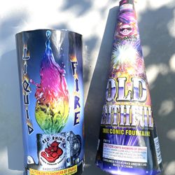Pat Riot's Fireworks - Supposedly somewhat quiet fountains, BOGO 1/2 off.