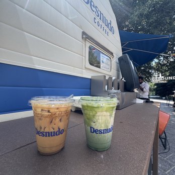 Desnudo Coffee - Brown sugar miso latte & white miso matcha with orange blossom - Coffee Roasteries Near Me - Austin, Texas