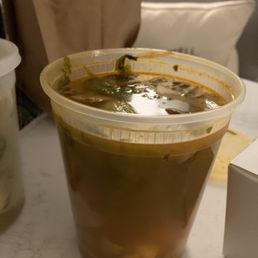 Tom yum soup - this is a large size! Tom yum soup - this is a large size!