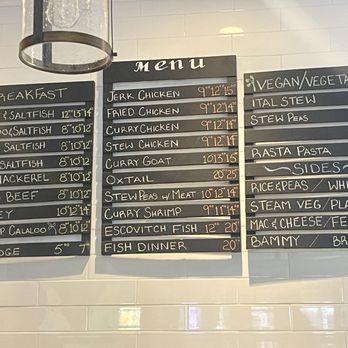 The Bleu Room - Menu Board - Caribbean Near Me - New York, New York