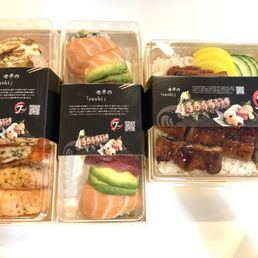 Aburi / Torched Sushi Combo, Rainbow Roll, Unagi Donburi Aburi / Torched Sushi Combo, Rainbow Roll, Unagi Donburi