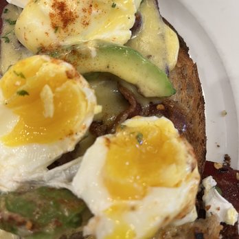 Bloom - Overcooked poached eggs. Not runny at all. They did graciously re-make, when I pointed it out. - American Near Me - Santa Clara, California Bloom - Overcooked poached eggs. Not runny at all. They did graciously re-make, when I pointed it out. - American Near Me - Santa Clara, California