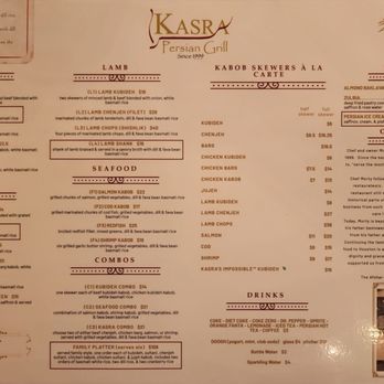 Kasra Persian Grill - Menu - Middle Eastern Near Me - Houston, Texas Kasra Persian Grill - Menu - Middle Eastern Near Me - Houston, Texas