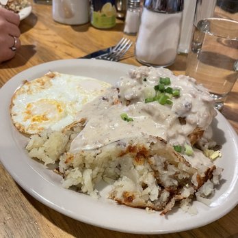 Bacon & Eggs - Biscuit and gravy meal - New American Near Me - Walla Walla, Washington