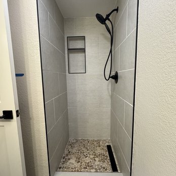 No Limit Construction - Updated first floor shower stall with a larger shower niche. - General Contractors Near Me - Morgan Hill, California No Limit Construction - Updated first floor shower stall with a larger shower niche. - General Contractors Near Me - Morgan Hill, California