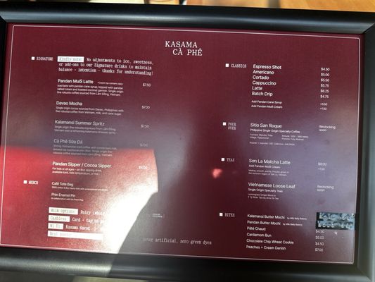 Menu photo 1 Kasama Cà Phê San Jose, CA Menu photo 1 Kasama Cà Phê San Jose, CA