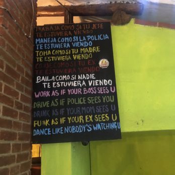 Ah Carbon! - Sign hanging in Ah Carbon - Mexican Near Me - Playa del Carmen, ROO Ah Carbon! - Sign hanging in Ah Carbon - Mexican Near Me - Playa del Carmen, ROO