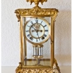 Timely Antiques - Ansonia Crystal Regulator
