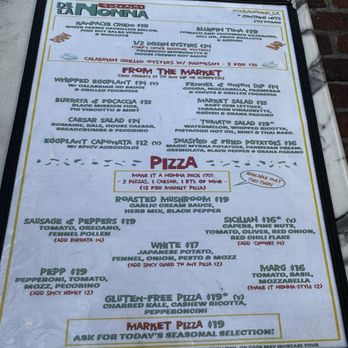 De La Nonna - Menu - Pizza Near Me - Los Angeles, California