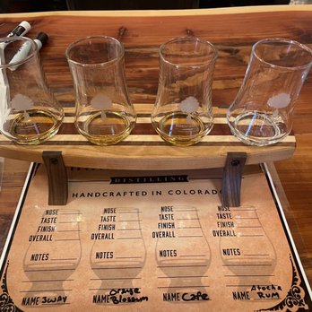Branch & Barrel Distilling - Tasting flight - Distilleries Near Me - Centennial, Colorado
