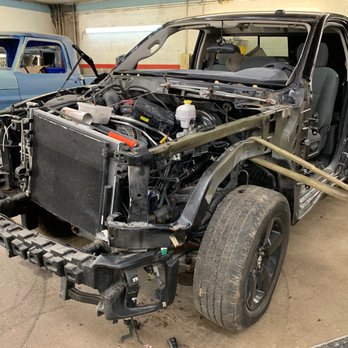 Lennon's Auto Body - 2014 Dodge Before--Needed extensive frame pulling. - Auto Repair Near Me - Valencia, Pennsylvania