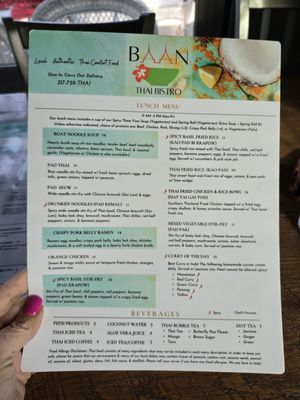 Menu photo 6 Baan Thai Bistro Indianapolis, IN