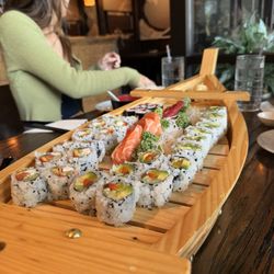 Mori Sushi - Salmon Sashimi, Tekka, Philadelphia Roll, Tuna Sashimi, vegetarian roll