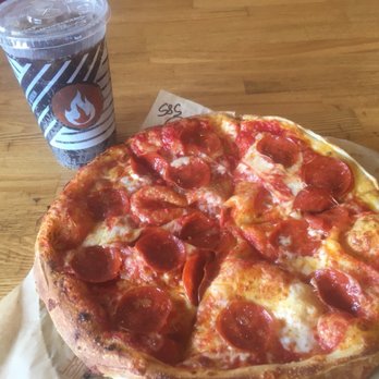 Blaze Pizza - Pepperoni with rising crust. - Salad Near Me - Jacksonville, Florida Blaze Pizza - Pepperoni with rising crust. - Salad Near Me - Jacksonville, Florida