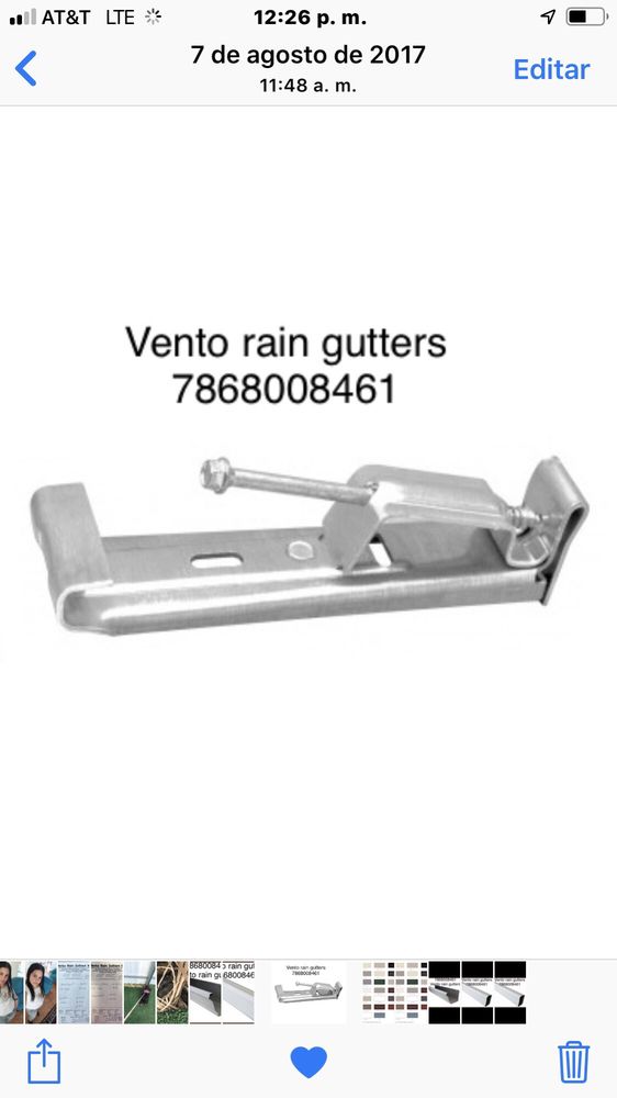 Slide of Vento Rain Gutters