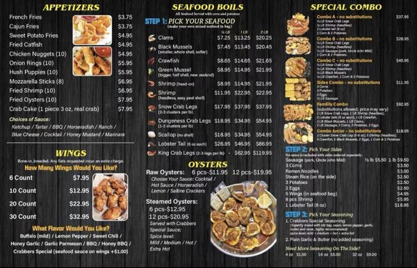 Menu photo 3 Crabbers Daytona Beach, FL Menu photo 3 Crabbers Daytona Beach, FL