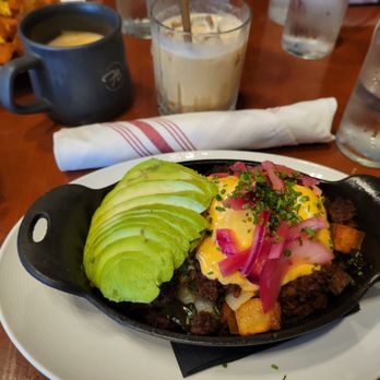 Full Belly - Chorizo poblano hash - Breakfast & Brunch Near Me - San Antonio, Texas