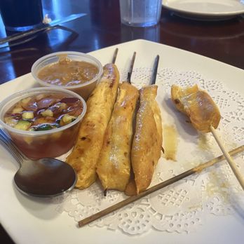 Desert Thai - Horrible chicken skewers. - Thai Near Me - Cathedral City, California